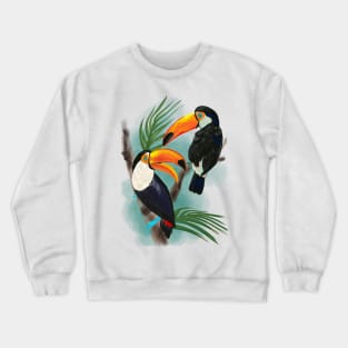 Toucans in the tree Crewneck Sweatshirt